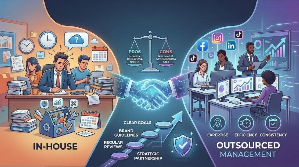 Outsourcing Social Media Management: Pros, Cons & Best Practices