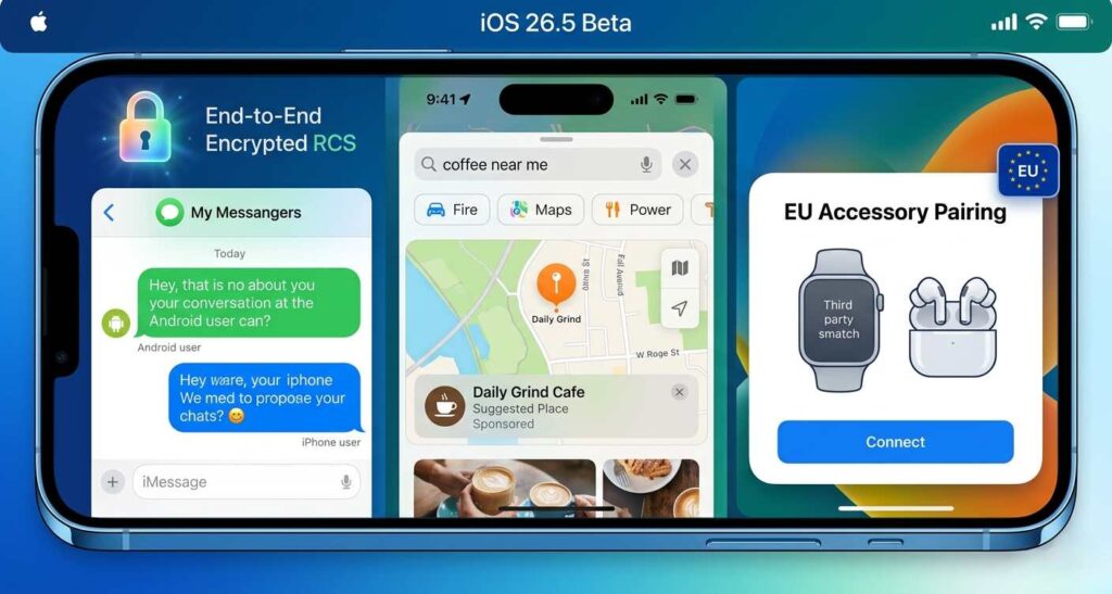 Ios Ads Features iOS 26.5 Features: RCS Encryption & Apple Maps Ads Update